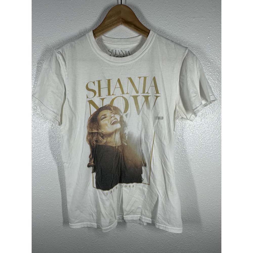 Shania Now Tour 2018 Graphic Shirt Unisex Small White Concert Tee Country Music
